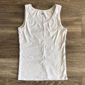 Uniqlo Supina Cotton Cream Sleeveless Undershirt,S